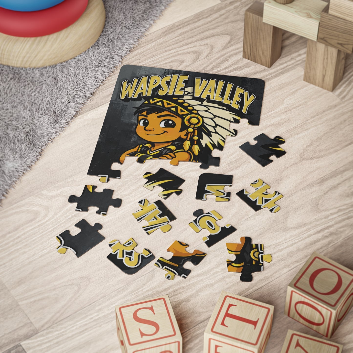 Wapsie Valley Warriors Kids Puzzle — 30-Piece Educational Jigsaw for Kids