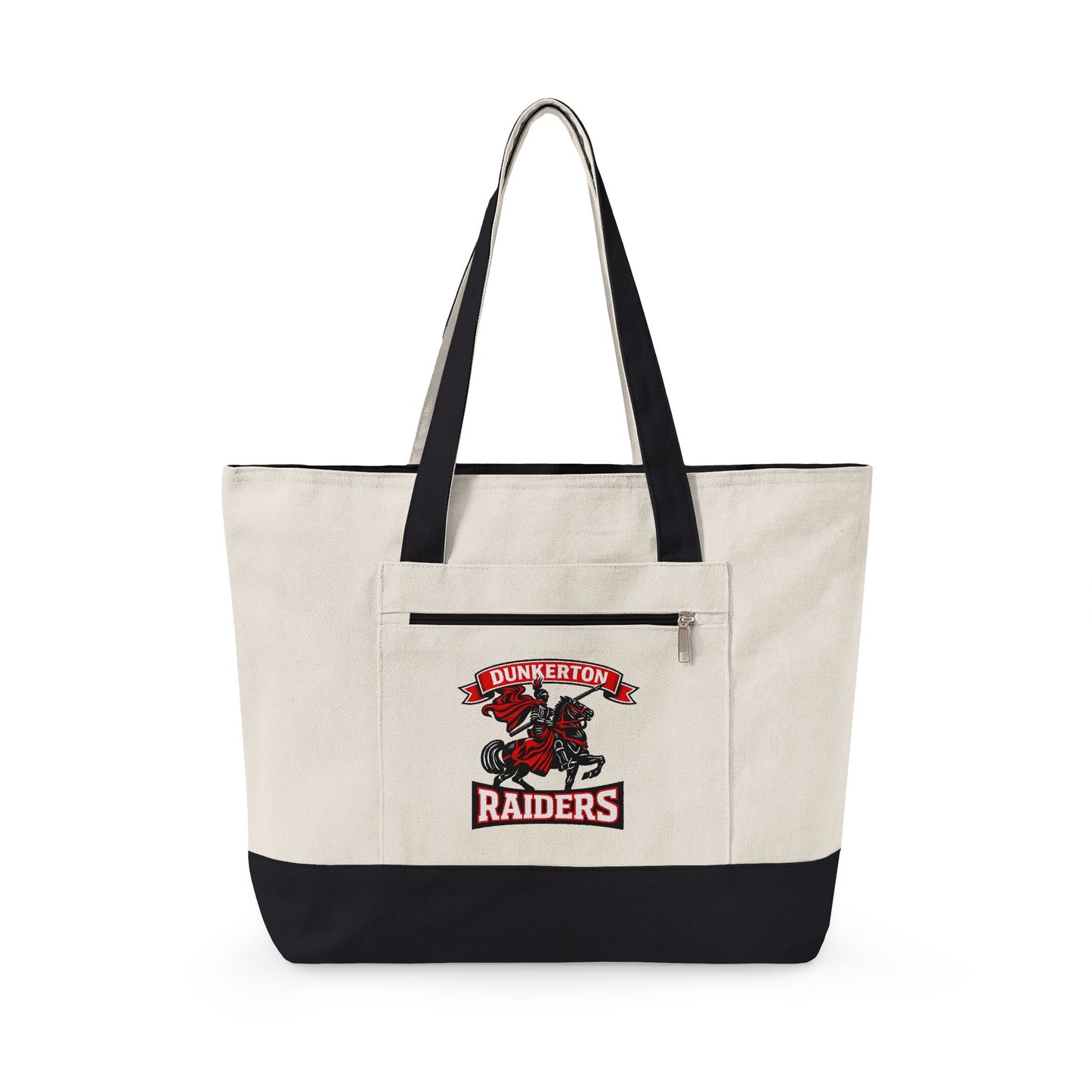 Dunkerton Raiders - Personalized Zippered Tote (Add Name)