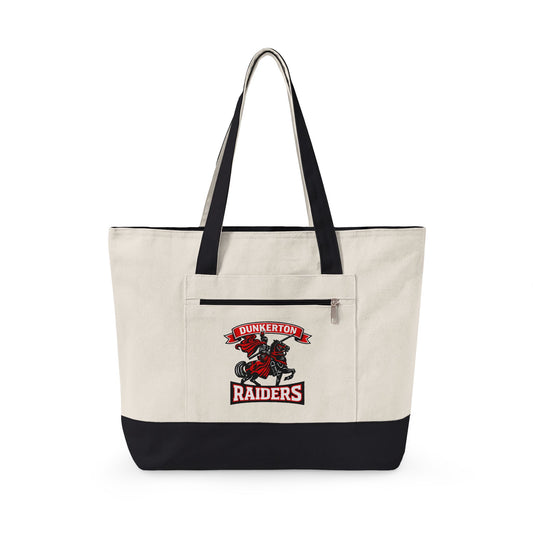 Dunkerton Raiders - Personalized Zippered Tote (Add Name)