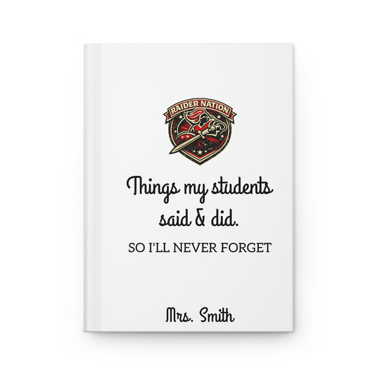 Dunkerton "Things My Students Said & Did" Personalized Teacher Memory Book